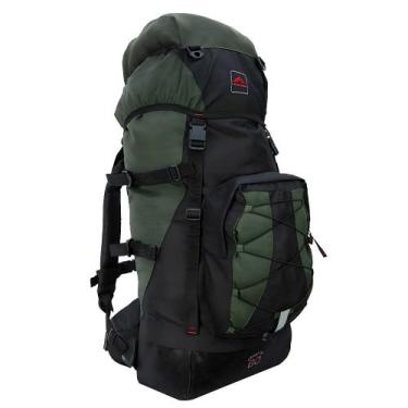 Imagem de Mochila Crampon 60 Litros - Trilhas & Rumos, Verde, Preto