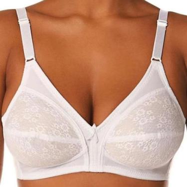 Imagem de Sutiã Colônial DeMillus Com Renda sem Bojo sem Aro Plus Size, Branco, 