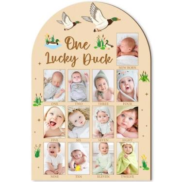 Imagem de Porta-retratos R HORSE Mallard Duck 39x26 cm Baby Milestone
