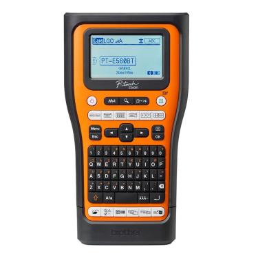 Imagem de Rotulador Eletrônico Portátil P-Touch PTE560BTVP para Etiquetas Até 24mm com Cortador Automático Laranja Brother