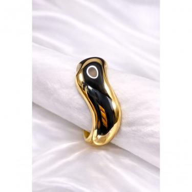 Imagem de Bracelete Feminino 13002G em Liga Metálica 6cm X 5cm Dourado Largo Elegante Moderno