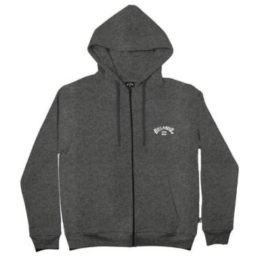 Imagem de Moletom Billabong Aberto All Day Zip WT23 Masculino Cinza, P, Cinza cl