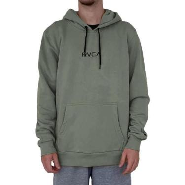Imagem de Moletom RVCA Canguru Tonally WT23 Masculino Verde Militar, Verde, P