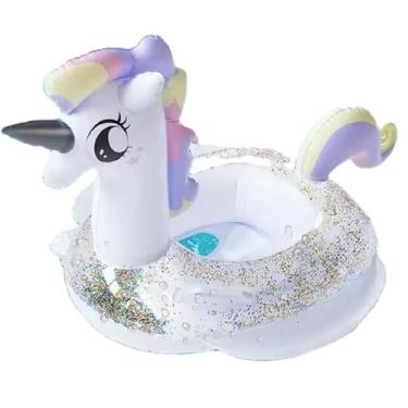 Imagem de Boia Inflável Bote Infantil Fralda Piscina Criança Bichinhos - LIZ BAB
