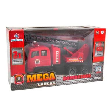 Imagem de Caminhão de Controle Remoto Mega Trucks Bombeiros Veículo de Brinquedo