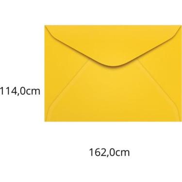 Imagem de Envelope Carta Colorido 114X162 Amarelo Rio de JAN.80G PCT.C/100 - SCR
