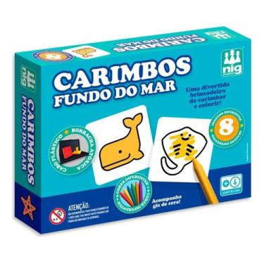 Imagem de Jogo Carimbos Fundo Mar 8 Pçs Nig 0131