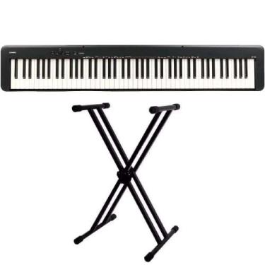 Imagem de Piano Digital Casio CDP-S160 Preto - 88 Teclas + Suporte em X Duplo