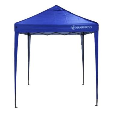 Imagem de Tenda gazebo pagoda estrutura de ferro 2x2mts azul guepardo, Azul