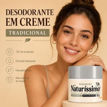 Imagem de Desodorante em Creme Naturíssimo Bioinstinto 55g  Até 72 Horas de Prot