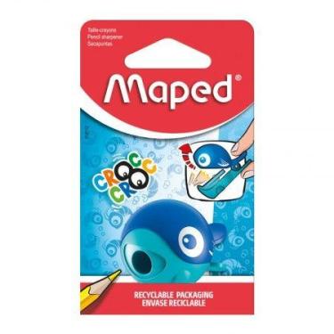 Imagem de Apontador com coletor Croc Croc Easy Baleia 1 furo 018112 - Maped