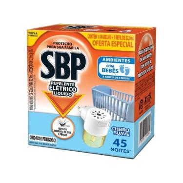 Imagem de Repelente Elétrico Líquido SBP 45 Noites - com Refil 35ml
