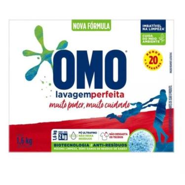 Imagem de Lava Roupas em pó OMO 1,6 Kg Lavagem Perfeita