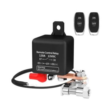 Imagem de Relé Automotivo De Controle Remoto Duplo 12V, Interruptor Antifurto Pa