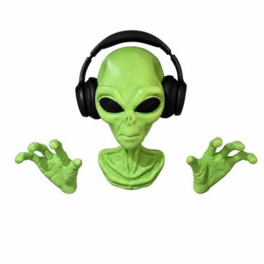Imagem de Suporte Alienígena para Headset de Parede  Porta Fone Gamer Decorativo