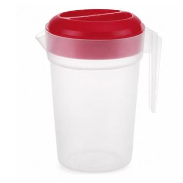 Imagem de Jarra De Suco Água Graduada Com Tampa 2 Litros Reforçada - - Plasutil,