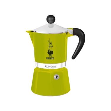 Imagem de Cafeteira Italiana Rainbow 130ml Alumínio Verde Bialetti - IMELTRON