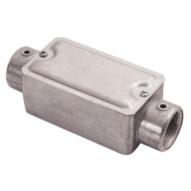 Imagem de Condulete fixo 3/4" tipo "C" - com tampa / rosca BSP / sem pintura - T