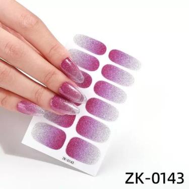 Imagem de Adesivos de Gel de Esmalte Premium Para Unhas Princesa Brilho Acessóri