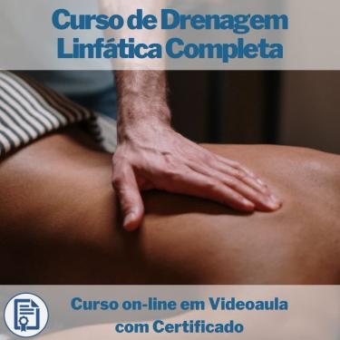 Imagem de Curso on-line em videoaula de Drenagem Linfática Completa com Certificado