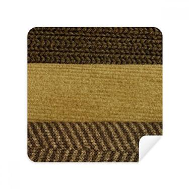 Imagem de Tecido de linho, barra tripla, marrom, abstrato, limpador de tela, tecido de camurça, pacote com 2