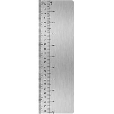 Imagem de Raspador de bolo de metal de 25,4 cm, borda de bolo de aço inoxidável mais suave para creme de manteiga, pente de decoração de bolos