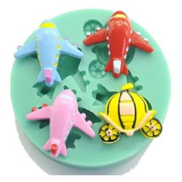 Imagem de Molde De Silicone Avião, Carruagem