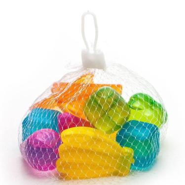 Imagem de C10 Cubos Gelo Artificial Ecológico Colorido Reutilizável