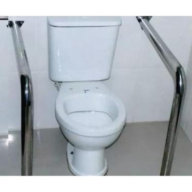 Imagem de Corrimao Barra De Apoio 75Cm X 75 Cm 22Mm Super Resistente