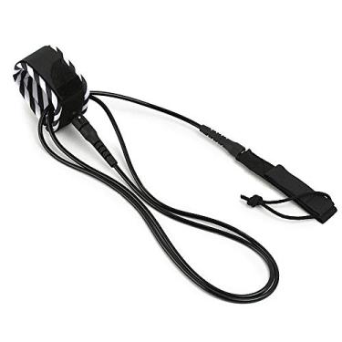 Imagem de Qudai Trela de surf Trela de prancha de surf Trela de aço liso Giratória Perna de corda Paddleboard Leash 6FT / 8FT / 10FT