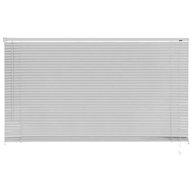 Imagem de Atlas - Persiana Horizontal de PVC e Lâmina de 25mm, Tamanho 140 x 130 cm, Cor Cinza