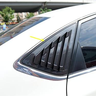 Imagem de 2X Esportivo Estilo Fibra de carbono Impressão Quarter Janela Escovas Alavancas para Nissan Sentra 2013-2019