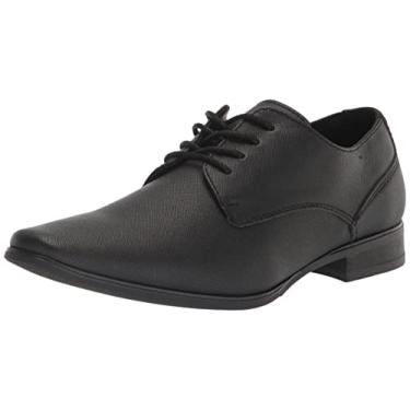 Imagem de Calvin Klein Sapato Oxford Brodie masculino, Saffiano 002 preto, 42