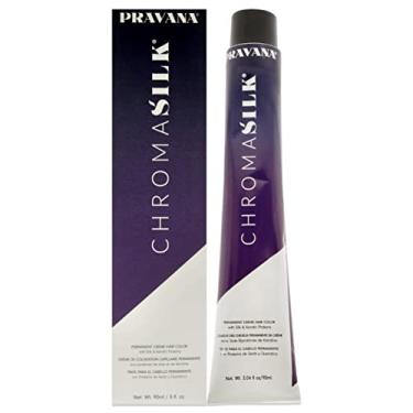 Imagem de Pravana Cor de cabelo ChromaSilk creme – 6,37 cor de cabelo unissex loiro violeta escuro 85 g