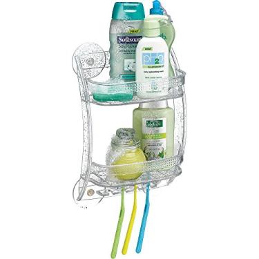 Imagem de Prateleira Porta Shampoo Dupla Plus com Fixação por Sucção