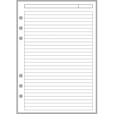 Imagem de Planejadores e organizadores para notebooks de tamanho A5 da Filofax, LV (GM), Kikki K, TMI e outros, Lined Note Paper