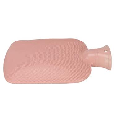 Imagem de Bolsa de água Quente de Inverno, Garrafa de água Quente Segura de PVC Portátil para Alívio de Dor Elástica para Homens e Mulheres para a Vida Diária (Rosa)