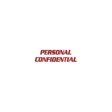 Imagem de Carimbo de autotintagem confidencial pessoal – Vermelho