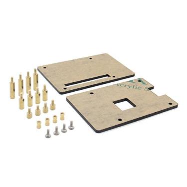 Imagem de Capa Geekworm Raspberry Pi 4, capa de tamanho universal de chapéu Raspberry Pi, kit DIY, capa protetora de acrílico Pi 4B para Raspberry Pi 4 modelo B, Raspberry Pi 3B+, 3B, 2B, B+ e placa de expansão de chapéu Raspberry Pi