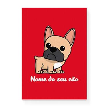 Imagem de Arte Maníacos Quadro Decorativo em Tela Canvas Bulldog Francês Comic - 23x16,25cm