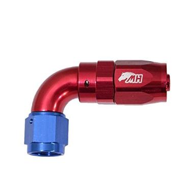 Imagem de Conexão 6AN / AN6 Curva 90° graus para Mangueira Aeroquip - American (Azul e Vermelha)