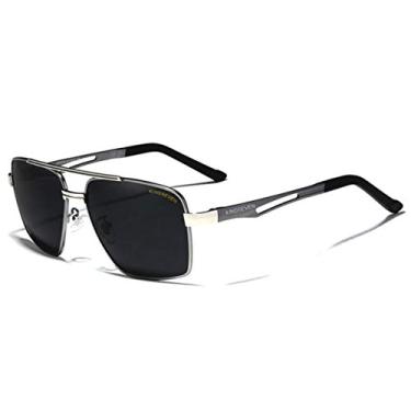 Imagem de Óculos de Sol Masculino De Aluminio KINGSEVEN com Proteção Uv400 Óculos de Sol Polarizado (C5)