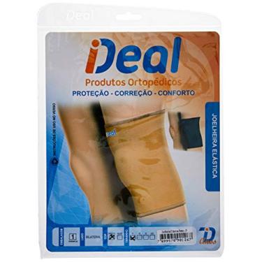 Imagem de Ideal Produtos Ortopédicos, Joelheira Elástica, Bilateral, Preto, Tamanho P