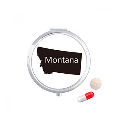 Imagem de Montana America – Caixa de armazenamento de medicamentos com contorno do mapa dos EUA