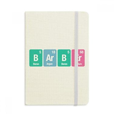 Imagem de Caderno de ciência de elemento químico barbeiro, capa dura oficial, diário clássico