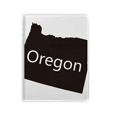 Imagem de Caderno de mapa dos Estados Unidos da América Oregon com capa de goma