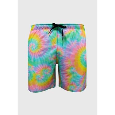 Imagem de Shorts Alkary Elástico Tie Dye Multicolorido-Masculino