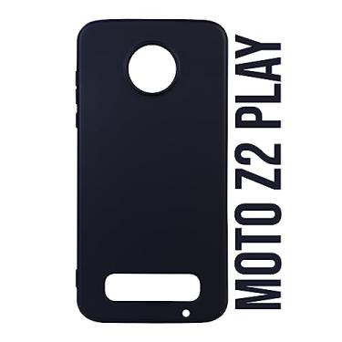 Imagem de Capa Aveludada Preta + Película De Hydrogel Privacidade Compatível Para Moto Z2 Play Xt1710 5.5