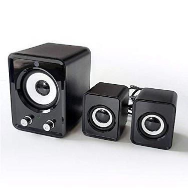 Imagem de Bright Caixa De Som Mini Subwoofer 5w 2.1 Usb Com Sistema Surround 8w Rms De Potência Com Controle De Volume E Equalizador De Som