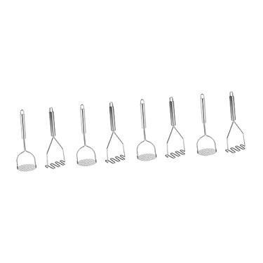 Imagem de Luxshiny 8 Peças Espremedor De Batatas Triturador De Batata Portátil Espremedor De Alimentos Prensa De Batata Triturador De Vegetais Purê De Batatas Picador Aço Inoxidável Queijo Bebê Maior